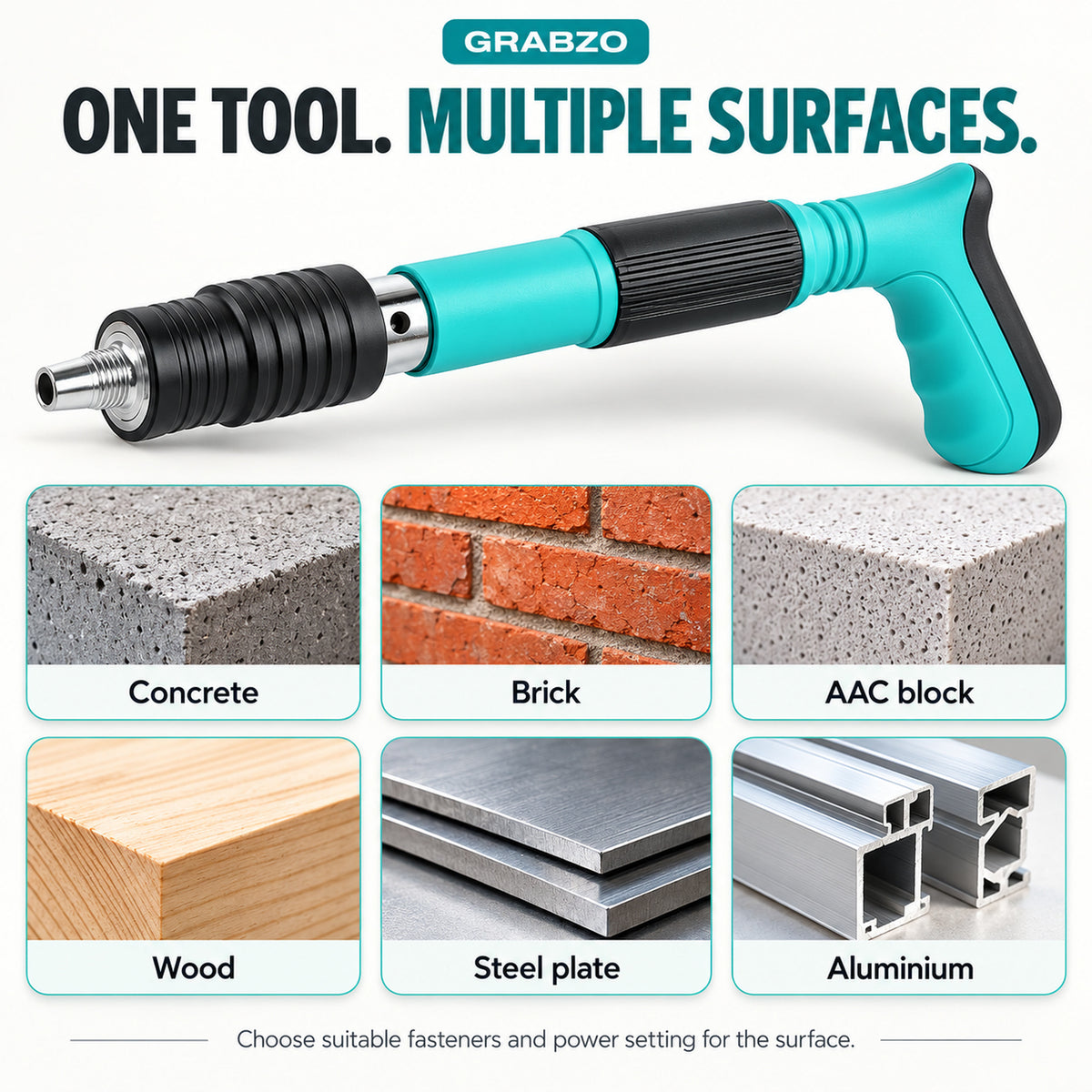 Manual Steel Nail Gun Tool (4 Speed Adjustable)